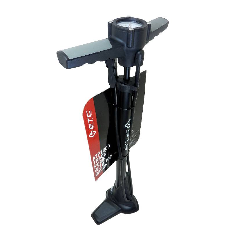 Track Pump Alloy Barrel with Gauge